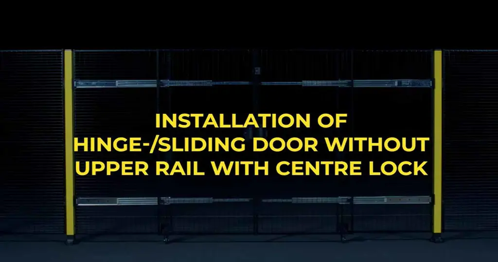 Installaion d'une Porte battante et coulissante avec fermeture centrale avec Axelent 