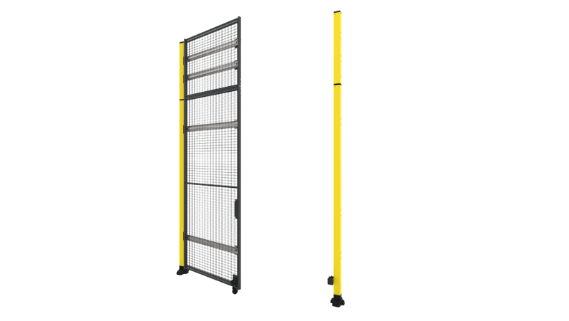 Porte battante et coulissante avec fermeture centrale