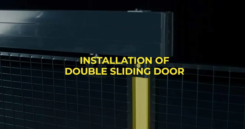 Installer une Porte coulissante double à recouvrement avec Axelent