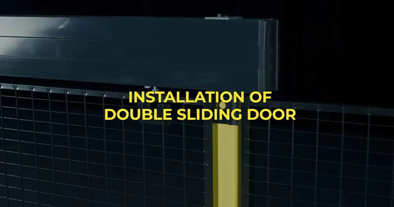 Instruction video on how to assemble a Double sliding door with 2-step rail