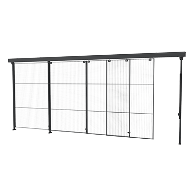 Porte coulissante rail triple