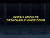 Porte battante détachable
