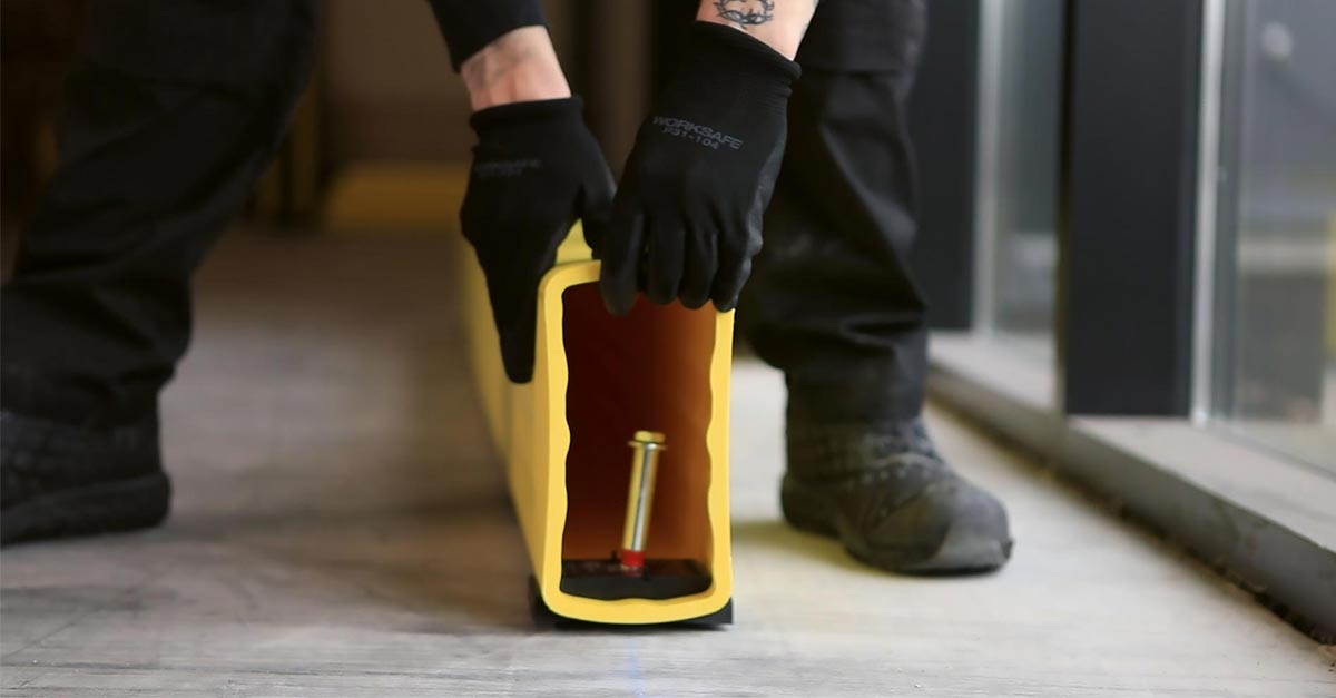 Barrière piétonne avec bastaing bas 