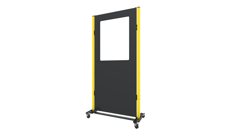 Plateforme sur roulettes pour panneaux mobiles